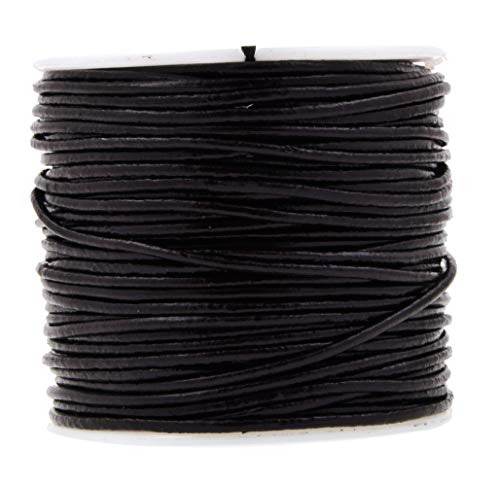 Black Rawhide Rope for Jewelry Making