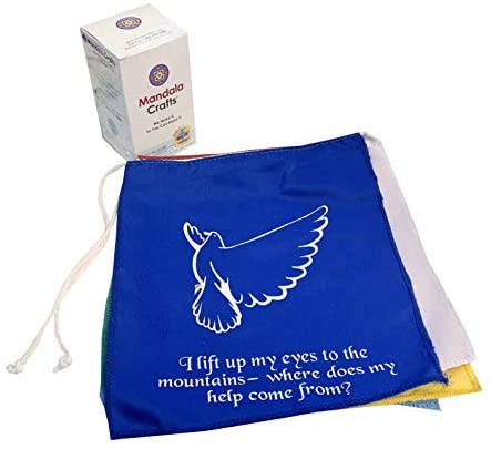 Christian Prayer Flags, Psalm 121 with Box