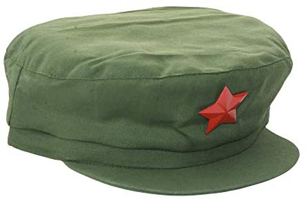 Chinese Chairman Mao Zedong Communist Red Army Uniform Hat for Costumes and Theatre