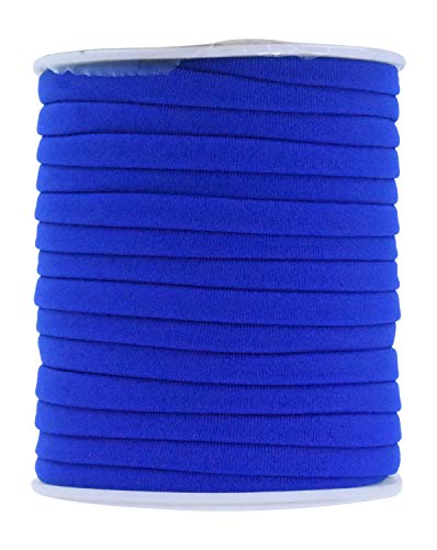 Mandala Crafts Soft Elastic Cord from Spandex Nylon Fabric for Jewelry Making, Sewing, and Crafting