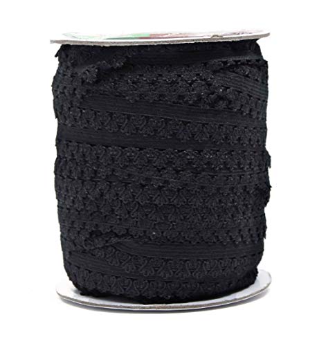 Mandala Crafts Elastic Lace Ribbon Decorative Stretch Trim for Elastic Headband, Lingerie, Sewing