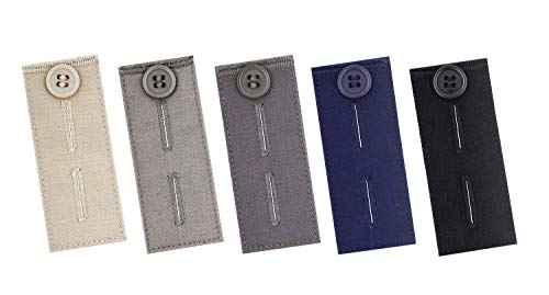 Button Extender For Pants,4 Pack Denim Waistband Extenders,button Hook Waist  Extender Set For Men Women And Jeans(4 Colors)
