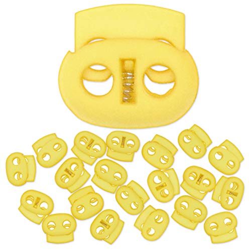 Yellow Lace Cord Stop Tightener