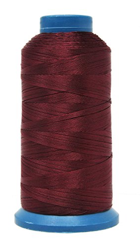 Bonded Nylon Thread for Sewing Leather, Upholstery, Jeans and Weaving Hair; Heavy-Duty; 1500 Yards Size 69 T70