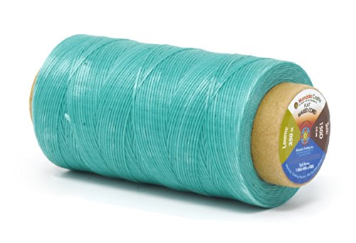 Flat Waxed Thread for Leather Sewing - Leather Thread Wax String Polyester Cord for Leather Craft Stitching Bookbinding by Mandala Crafts