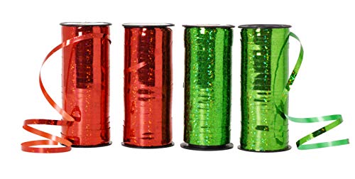 5mm 200 YDs Metallic Curling Ribbon for Gift Wrapping Metallic Ribbon for Balloon String Party Holiday Decorations Shiny Crimped Curly Ribbon