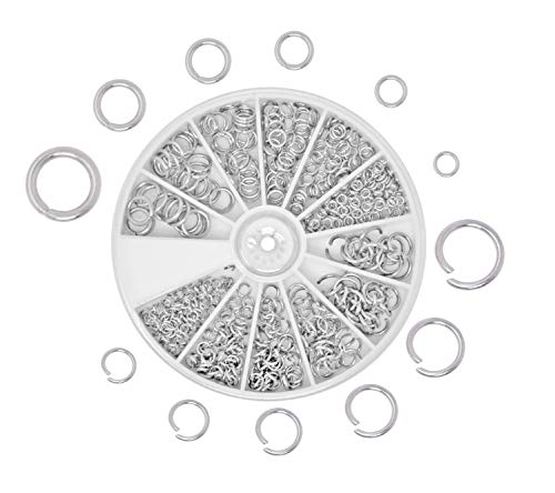 Mandala Crafts Open Jump Rings for Jewelry Making - Stainless