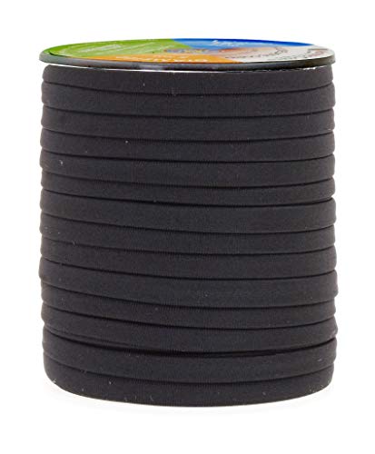Mandala Crafts Soft Elastic Cord from Spandex Nylon Fabric for Jewelry Making, Sewing, and Crafting