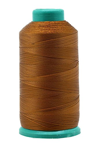 Bonded Nylon Thread for Sewing Leather, Upholstery, Jeans and Weaving Hair; Heavy-Duty; 1500 Yards Size 69 T70