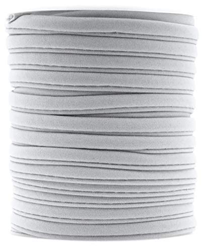 Mandala Crafts Soft Elastic Cord from Spandex Nylon Fabric for Jewelry Making, Sewing, and Crafting