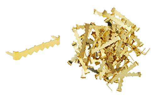 No Nail Sawtooth Picture Hangers Picture Frame Hangers Without Nails Nailless Picture Hanging Hardware for Canvas Wood 100 PCs