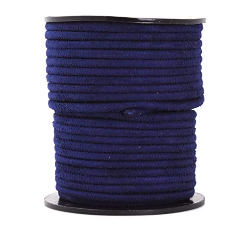 Vegan Leather Cord Faux Suede Cord for Jewelry Making Round Suede Lace from Micro Fiber Suede String Leather Cord for Beading Lacing Crafts 11 Yards