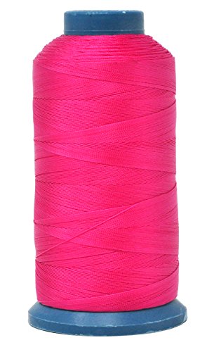 Bonded Nylon Thread for Sewing Leather, Upholstery, Jeans and Weaving Hair; Heavy-Duty; 1500 Yards Size 69 T70