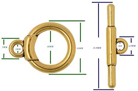 Measurements of Toggle Clasp