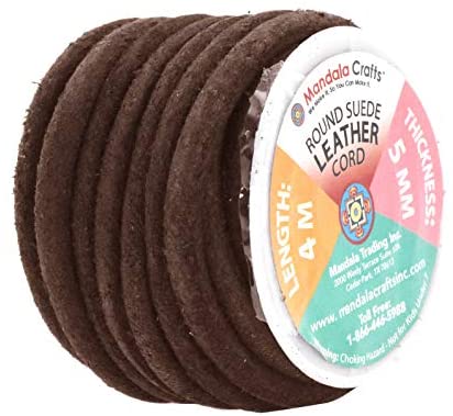 Side View of Round Suede Cord