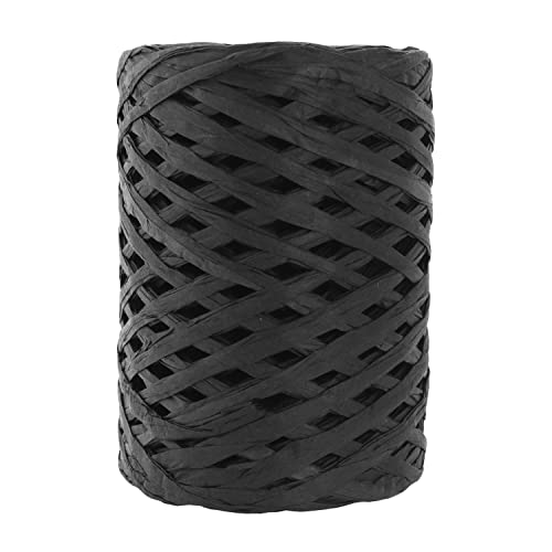 Mandala Crafts Matte Raffia Ribbon for Gift Wrapping - Raffia Natural Ribbon Bulk Roll - Twisted Paper Ribbon Twine Ribbon Raffia String for Weaving Decoration