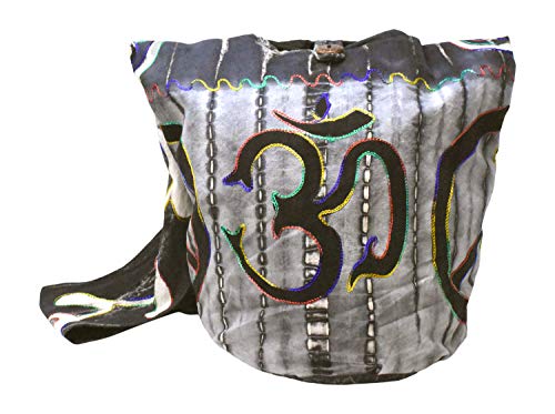 Hippie Bag - Boho Bag - Hobo Hippie Purse - Indie Style Hippie Crossbody Bag - Bohemian Sling Shoulder Bag Om Symbol Peace Sign