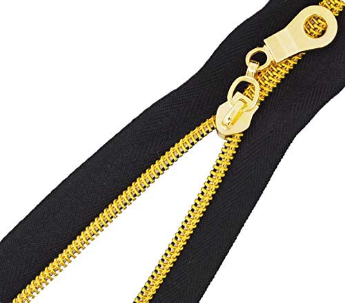 Close Up Open Metal Zipper