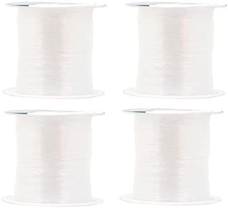 Mandala Crafts Clear Invisible Thread, Nylon Monofilament Line for Quilting, Sewing