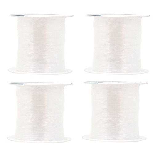4 Pack of Invisible Thread for Quilting, Sewing, Hanging, Seed Beading, Hair Weaving