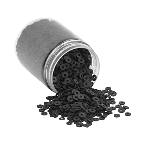 Flat Round Polymer Clay Beads for Jewelry Making Clay Heishi Beads Flat Beads - Disc Beads for Spacer Necklace Bracelet Earrings 4mm 6mm 8mm