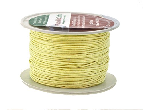 Light Yellow Colored Cotton Cord for Crafts