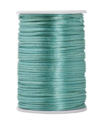Mandala Crafts Satin Rattail Cord String from Nylon for Chinese Knot, Macrame, Trim, Jewelry Making