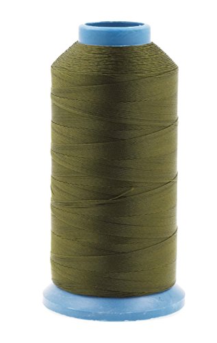 Bonded Nylon Thread for Sewing Leather, Upholstery, Jeans and Weaving Hair; Heavy-Duty; 1500 Yards Size 69 T70