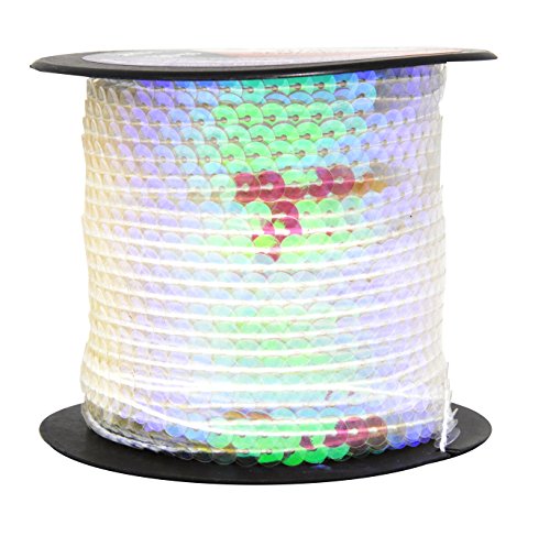 Iridescent Clear Sequin Fringe Trim