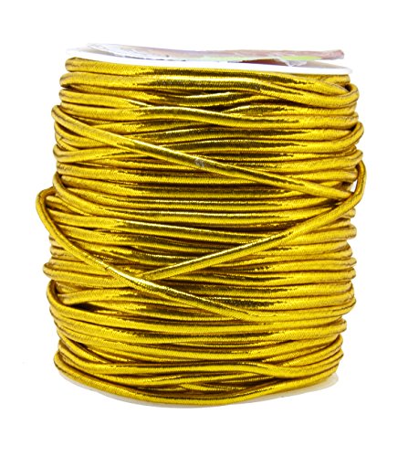 Metallic Cord Tinsel String Rope for Ornament Hanging, Decorating, Gift Wrapping, Crafting