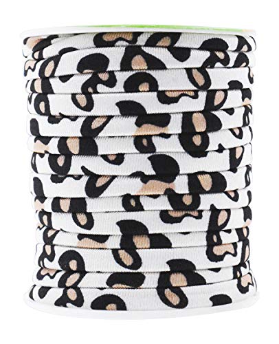 Mandala Crafts Soft Elastic Cord from Spandex Nylon Fabric for Jewelry Making, Sewing, and Crafting