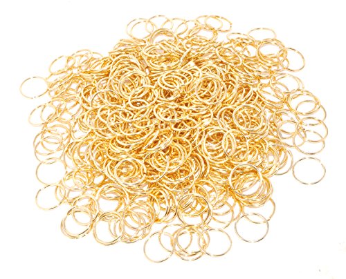 Chainmail Ring - Chain Maille Jump Ring - Open Aluminum Color Jump Ring Chain Mail Kit for Armor Scale Maille Necklace Jewelry Making by Mandala Crafts