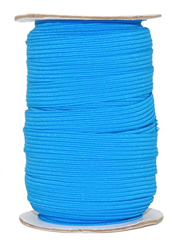 Mandala Crafts Flat Elastic Band - Braided Stretch Strap Cord Roll for Sewing and Crafting 1/2 inch 12mm 20 Yards