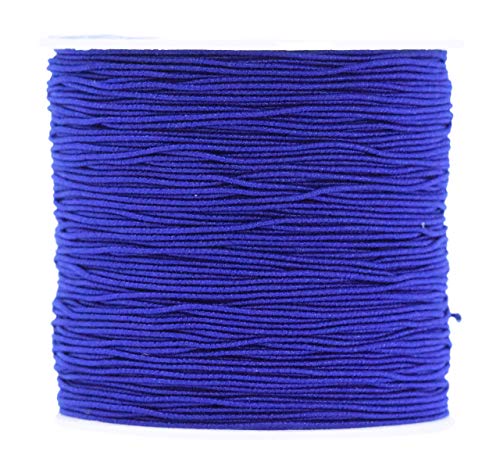 Shirring Elastic Thread for Sewing - Thin Fine Elastic Sewing Thread for Sewing Machine Knitting by Mandala Crafts 0.6mm 87 Yards