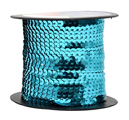 Teal Flat Sequin Fringe