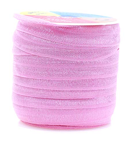 Fold Over Elastic Band 5/8 Inch Foldover FOE Stretch Ribbon for Hair Tie Headband Baby Girl Hair Bow