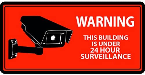 Single Close Up Security Camera Decal