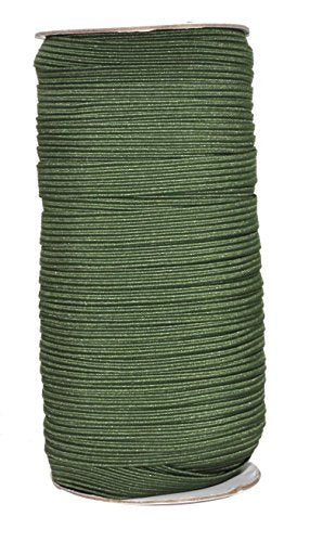 Olive Green Stretch Cord Roll for Sewing and Crafting