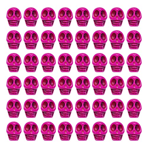 Mandala Crafts Howlite Carved Skull Beads for Jewelry Making Skull Charms - Small Skulls for Crafts - Bulk Skeleton Beads Skull Head Beads for Bracelet Spacer Necklace