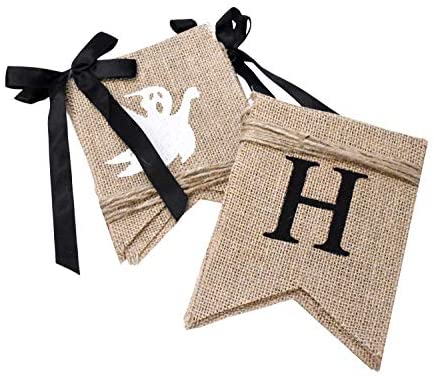 Happy Halloween Banner - Halloween Garland Decorations for Party Classroom