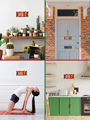 Mandala Crafts Handmade Namaste Wall Decor - Namaste Decor – Wood Namaste Sign Namaste Home Decor for Yoga Meditation Bohemian Wall Decor Hippie Room Decor