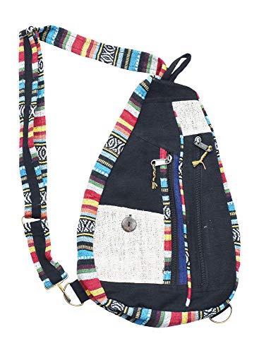 Black Backpack Purse from Hemp