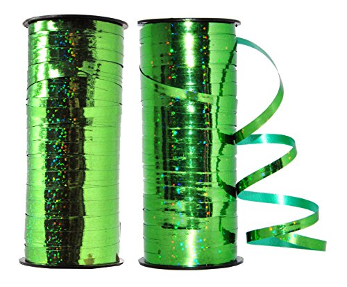 5mm 200 YDs Metallic Curling Ribbon for Gift Wrapping Metallic Ribbon for Balloon String Party Holiday Decorations Shiny Crimped Curly Ribbon