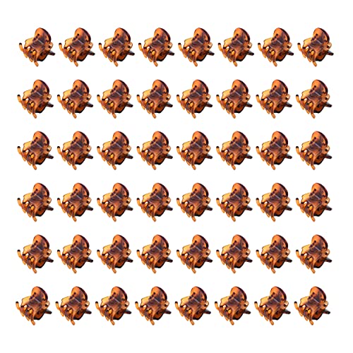 Mandala Crafts 48 PCs Plastic Small Hair Clips for Women - Girls Mini Hair Clips - Tiny Hair Clips Small Claw Clips for Hair