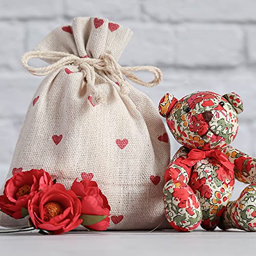 Mandala Crafts Cotton Muslin Bags with Drawstring - Natural Cotton Drawstring Bags - Unbleached Cloth Sachet Bags Empty Drawstring Pouch Set for Favor Gift