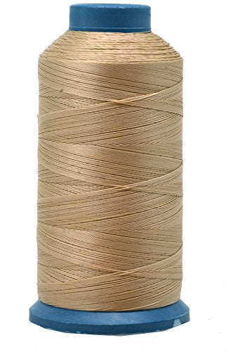 Bonded Nylon Thread for Sewing Leather, Upholstery, Jeans and Weaving Hair; Heavy-Duty; 1500 Yards Size 69 T70