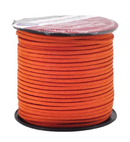 Mandala Crafts 2.65mm Faux Suede Cord - Flat Vegan Leather Cord for Jewelry Making Beading - Micro Fiber Leather String Cord Leather Lace for Leather Lacing Necklace Bracelet