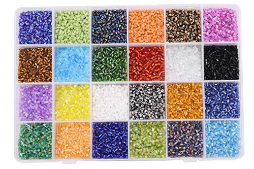 4mm Glass Seed Beads, Small Pony Beads Assorted Kit Opaque Colors Seed Beads  For Diy Bracelet Necklaces