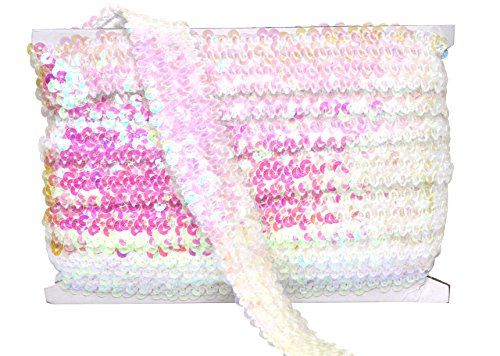 Iridescent Clear Metallic Stretch Fabric