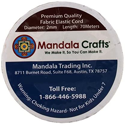 Mandala Crafts Fabric Elastic Cord